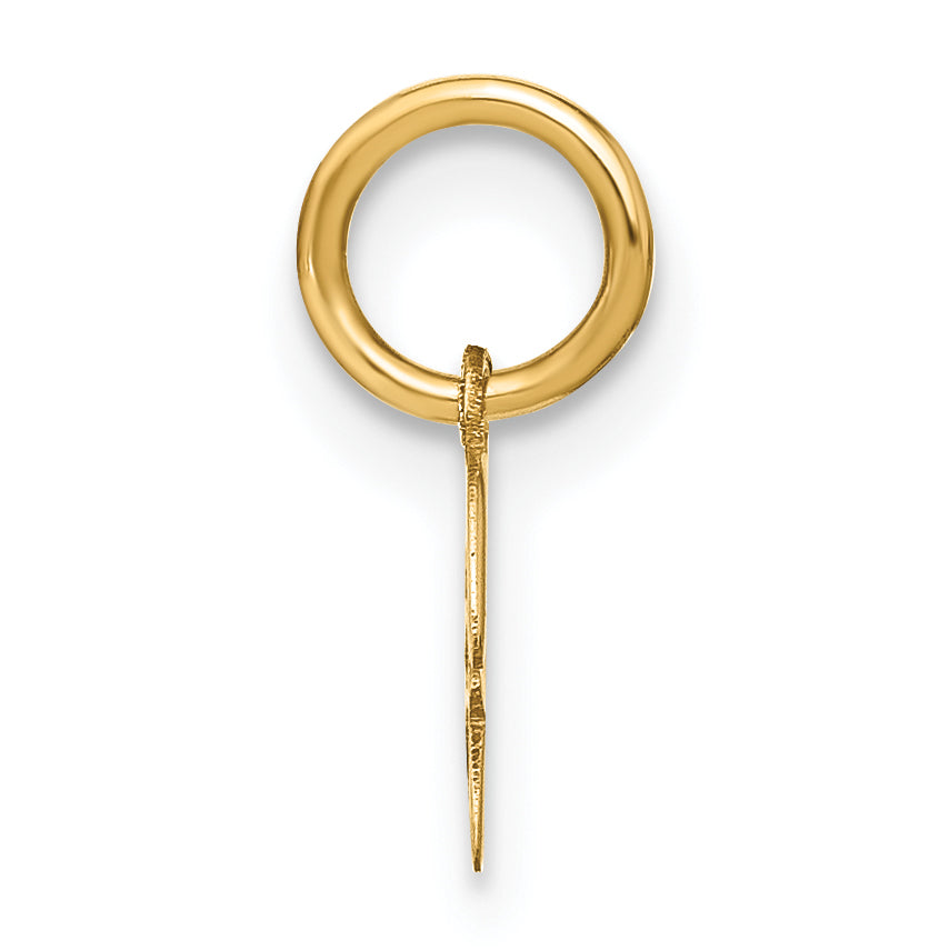 14K Gelbgold 14ky Upper Gehäuse Buchstabe H Initiale Charm