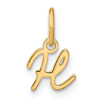 14K Gelbgold 14ky Upper Gehäuse Buchstabe H Initiale Charm