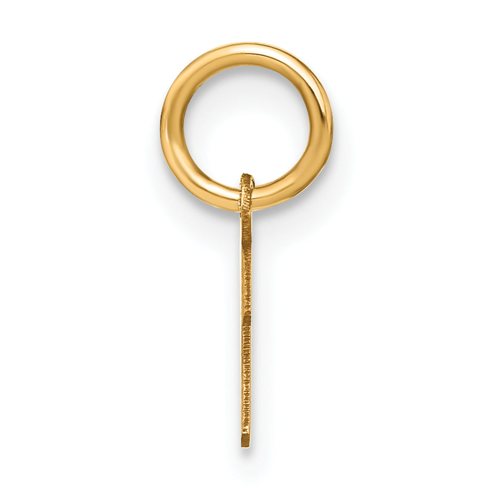 14K Gelbgold 14ky Upper Gehäuse Buchstabe I Initiale Charm