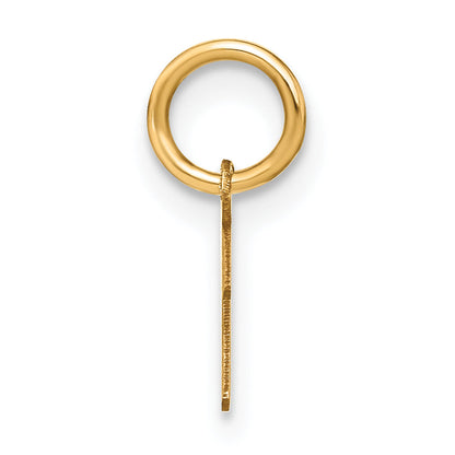14K Gelbgold 14ky Upper Gehäuse Buchstabe I Initiale Charm