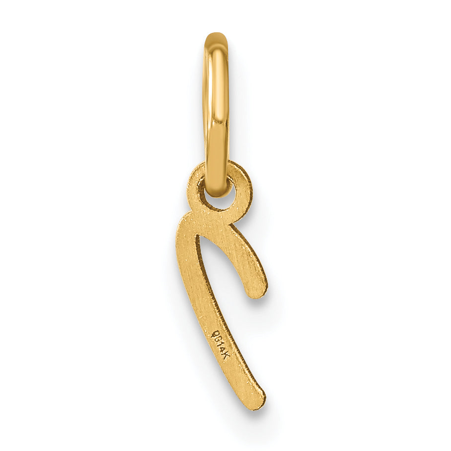 14K Gelbgold 14ky Upper Gehäuse Buchstabe I Initiale Charm