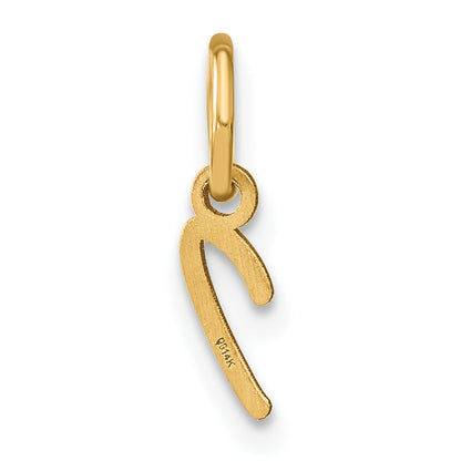 14K Gelbgold 14ky Upper Gehäuse Buchstabe I Initiale Charm
