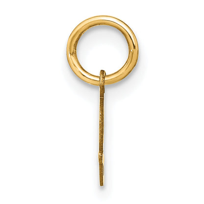 14K Gelbgold 14ky Upper Gehäuse Buchstabe J Initiale Charm
