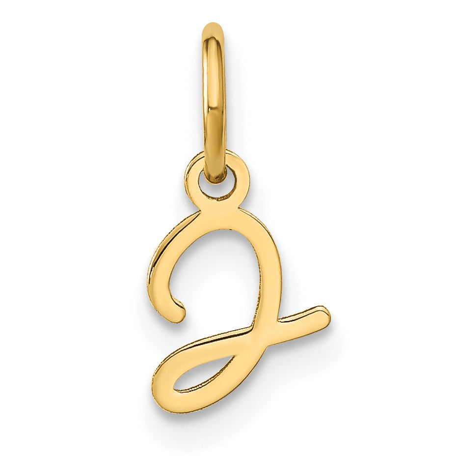 14K Gelbgold 14ky Upper Gehäuse Buchstabe J Initiale Charm