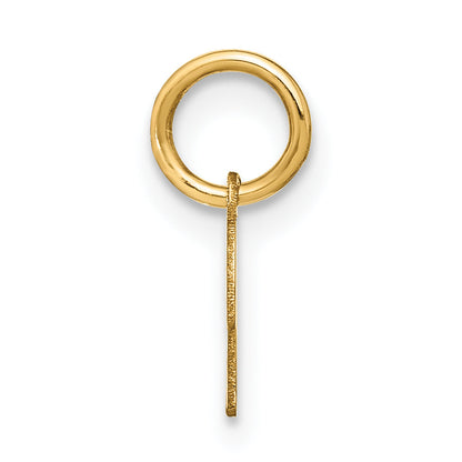 14K Gelbgold 14ky Upper Gehäuse Buchstabe K Initiale Charm