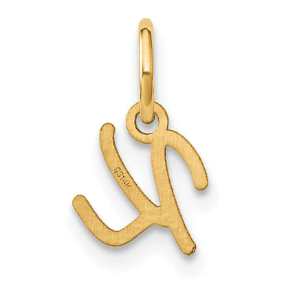 14K Gelbgold 14ky Upper Gehäuse Buchstabe K Initiale Charm