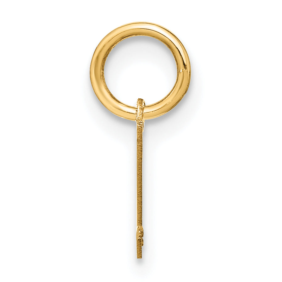 14K Gelbgold 14ky Upper Gehäuse Buchstabe L Initiale Charm