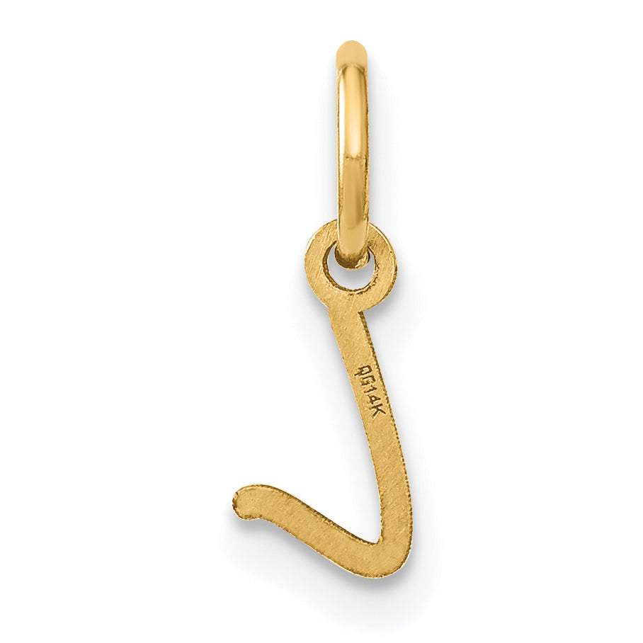 14K Gelbgold 14ky Upper Gehäuse Buchstabe L Initiale Charm