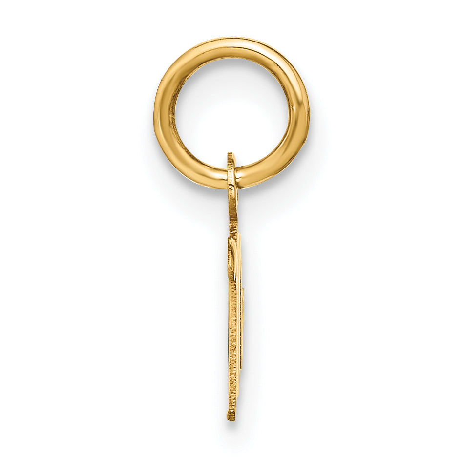 14K Gelbgold 14ky Upper Gehäuse Buchstabe M Initiale Charm