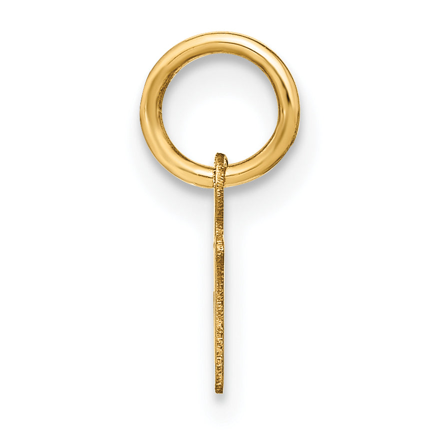 14K Gelbgold 14ky Upper Gehäuse Buchstabe N Initiale Charm