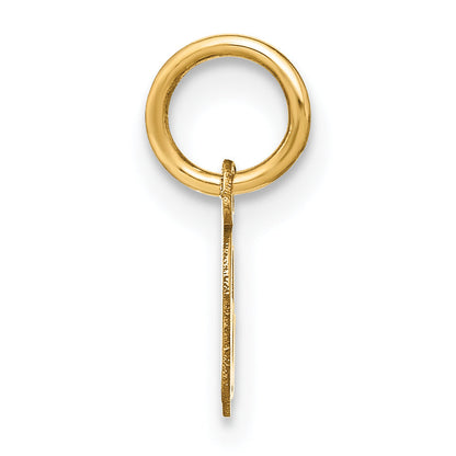 14K Gelbgold 14ky Upper Gehäuse Buchstabe O Initiale Charm