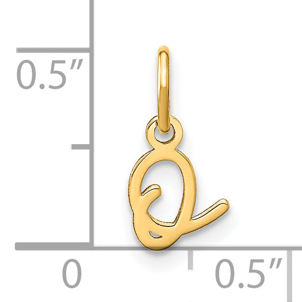 14K Gelbgold 14ky Upper Gehäuse Buchstabe O Initiale Charm