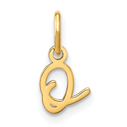 14K Gelbgold 14ky Upper Gehäuse Buchstabe O Initiale Charm