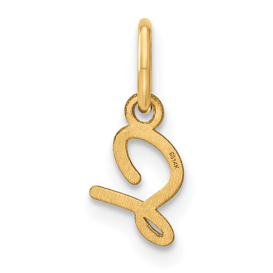 14K Gelbgold 14ky Upper Gehäuse Buchstabe S Initiale Charm
