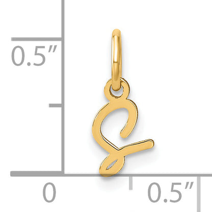 14K Gelbgold 14ky Upper Gehäuse Buchstabe S Initiale Charm