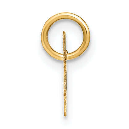 14K Gelbgold 14ky Upper Gehäuse Buchstabe W Initiale Charm