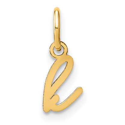 14K Gelbgold 14ky Lower Gehäuse Buchstabe K Initiale Charm