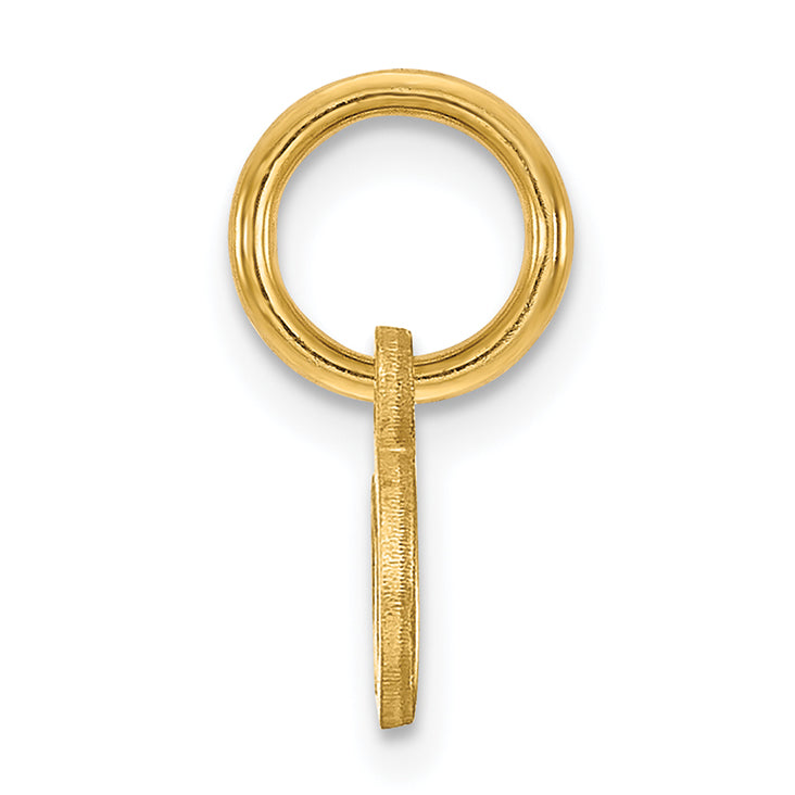 14K Gelbgold 14ky Lower Gehäuse Buchstabe A Initiale Charm