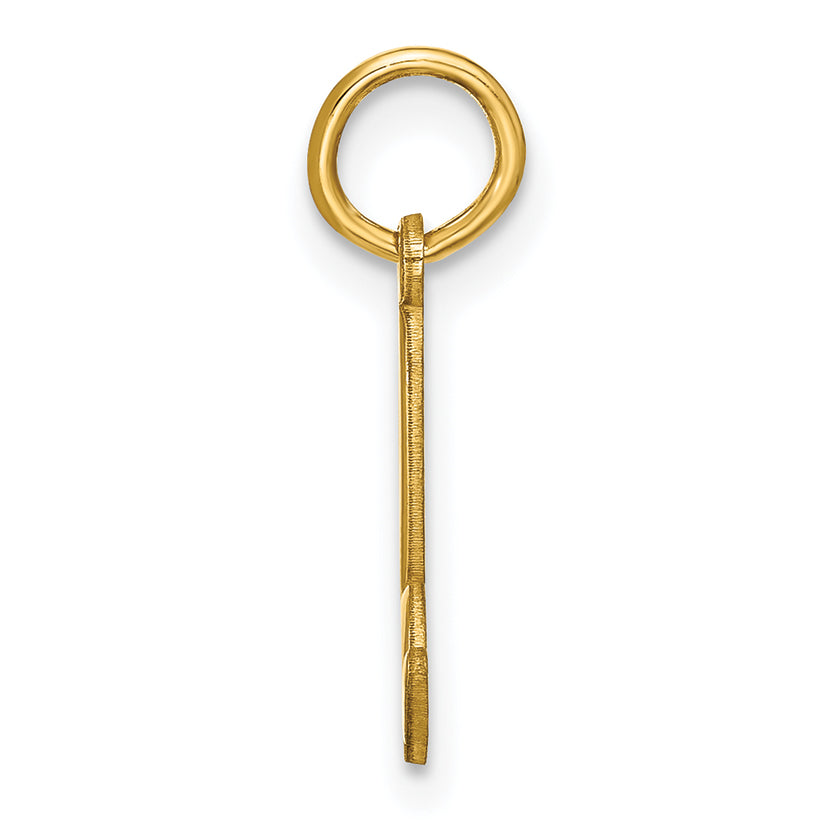 14K Gelbgold 14ky Lower Gehäuse Buchstabe B Initiale Charm
