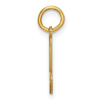 14K Gelbgold 14ky Lower Gehäuse Buchstabe B Initiale Charm