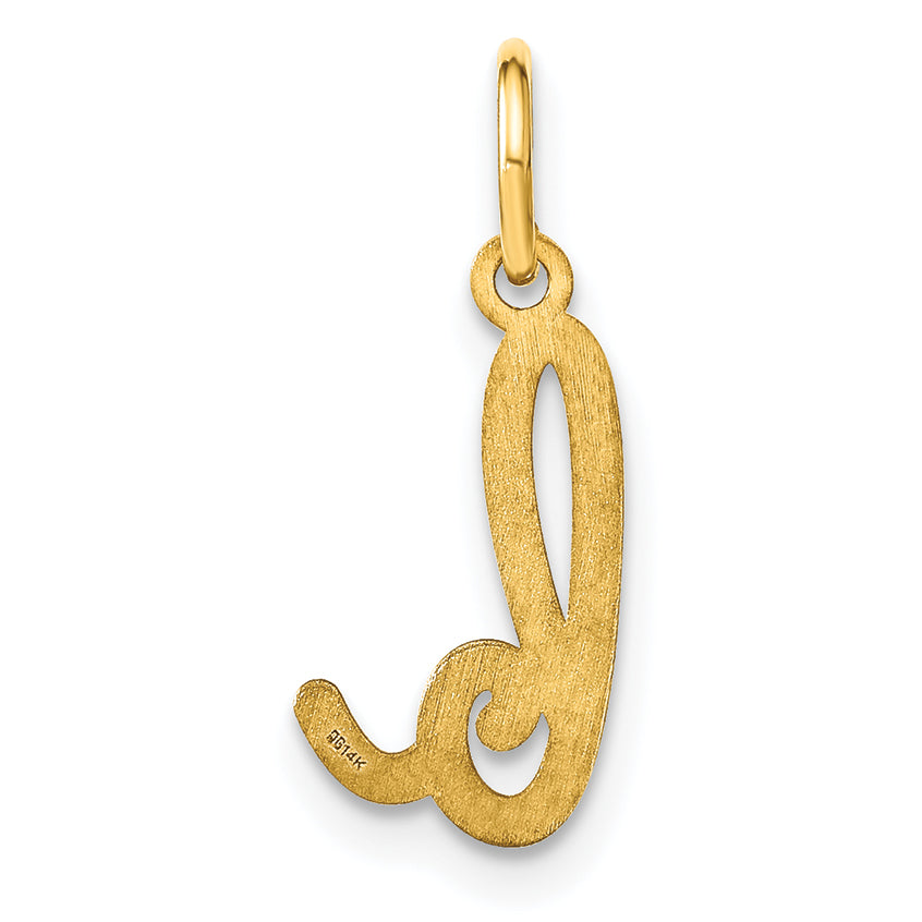 14K Gelbgold 14ky Lower Gehäuse Buchstabe B Initiale Charm