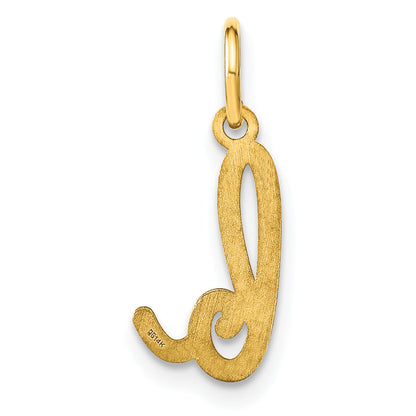 14K Gelbgold 14ky Lower Gehäuse Buchstabe B Initiale Charm