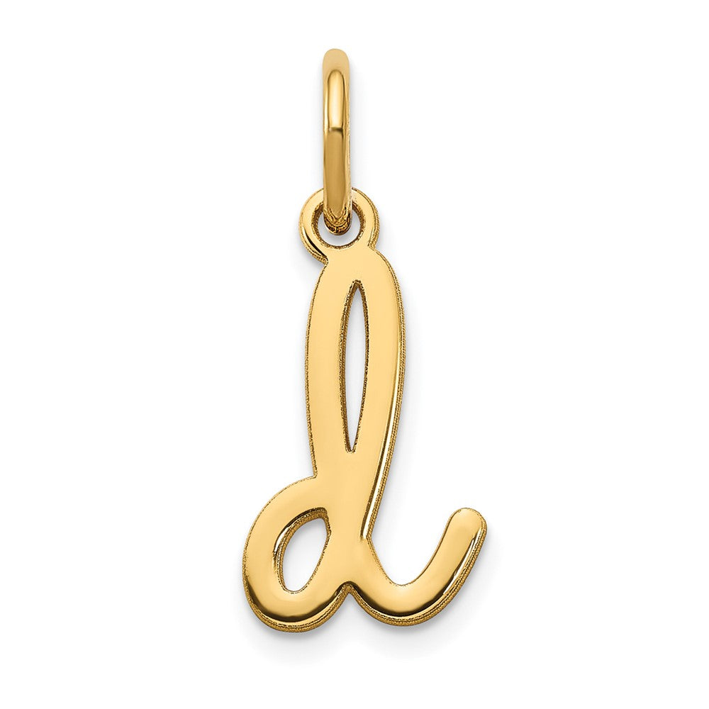 14K Gelbgold 14ky Lower Gehäuse Buchstabe D Initiale Charm