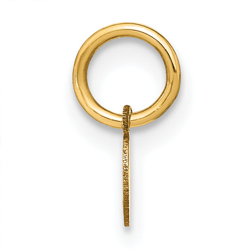 14K Gelbgold 14ky Lower Gehäuse Buchstabe E Initiale Charm