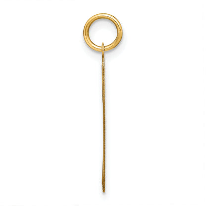 14K Gelbgold 14ky Lower Gehäuse Buchstabe F Initiale Charm