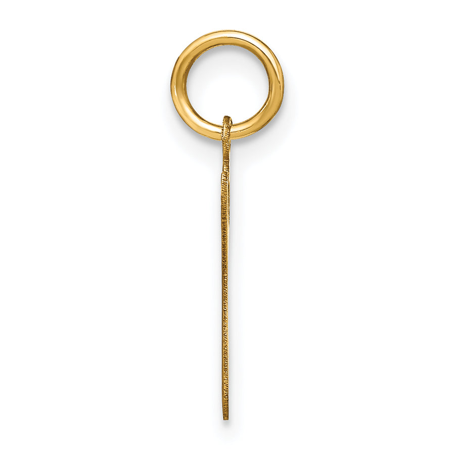 14K Gelbgold 14ky Lower Gehäuse Buchstabe G Initiale Charm