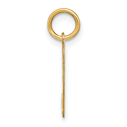14K Gelbgold 14ky Lower Gehäuse Buchstabe H Initiale Charm