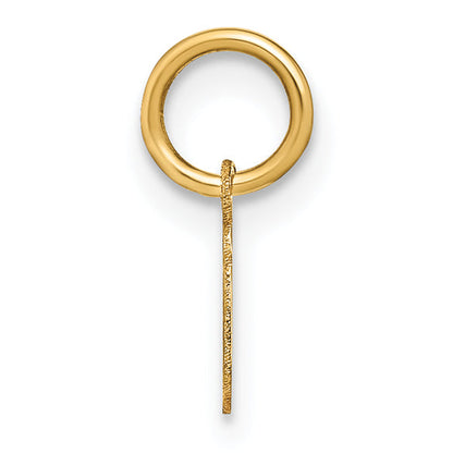 14K Gelbgold 14ky Lower Gehäuse Buchstabe I Initiale Charm