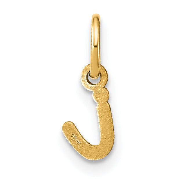 14K Gelbgold 14ky Lower Gehäuse Buchstabe I Initiale Charm