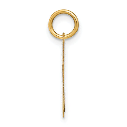 14K Gelbgold 14ky Lower Gehäuse Buchstabe J Initiale Charm