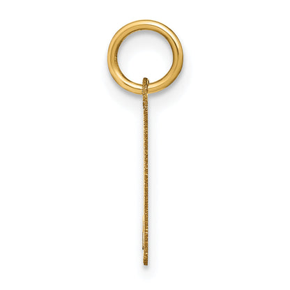 14K Gelbgold 14ky Lower Gehäuse Buchstabe K Initiale Charm