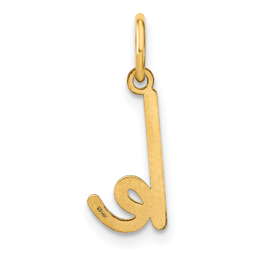 14K Gelbgold 14ky Lower Gehäuse Buchstabe K Initiale Charm
