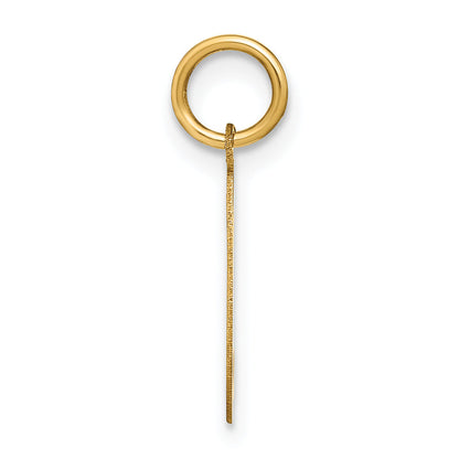 14K Gelbgold 14ky Lower Gehäuse Buchstabe L Initiale Charm