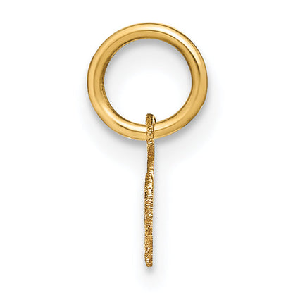 14K Gelbgold 14ky Lower Gehäuse Buchstabe M Initiale Charm