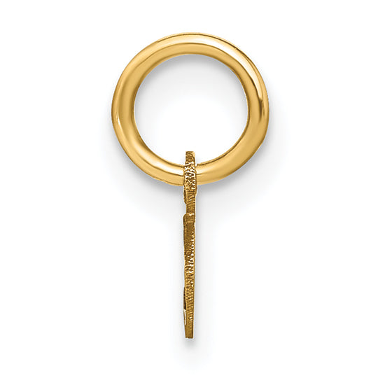 14K Gelbgold 14ky Lower Gehäuse Buchstabe O Initiale Charm