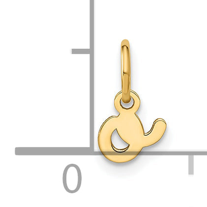14K Gelbgold 14ky Lower Gehäuse Buchstabe O Initiale Charm