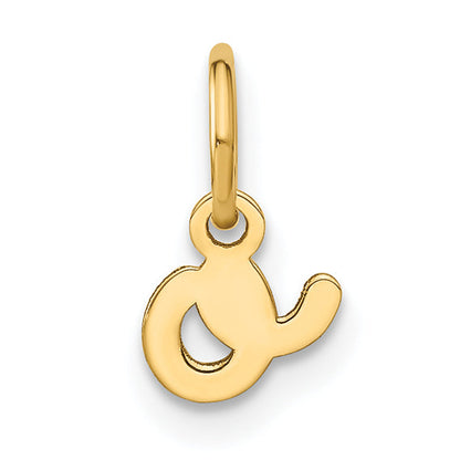 14K Gelbgold 14ky Lower Gehäuse Buchstabe O Initiale Charm