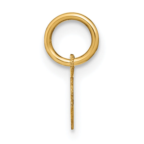 14K Gelbgold 14ky Lower Gehäuse Buchstabe S Initiale Charm