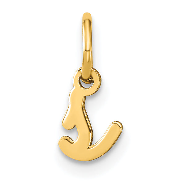 14K Gelbgold 14ky Lower Gehäuse Buchstabe S Initiale Charm