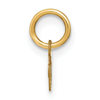 14K Gelbgold 14ky Lower Gehäuse Buchstabe V Initiale Charm