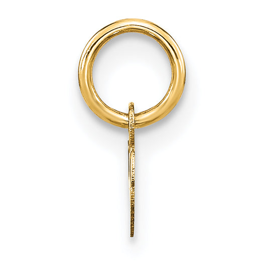 14K Gelbgold 14ky Lower Gehäuse Buchstabe W Initiale Charm