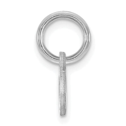 14K Weißgold 14kw Lower Gehäuse Buchstabe A Initiale Charm