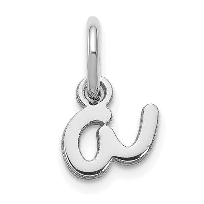 14K Weißgold 14kw Lower Gehäuse Buchstabe A Initiale Charm