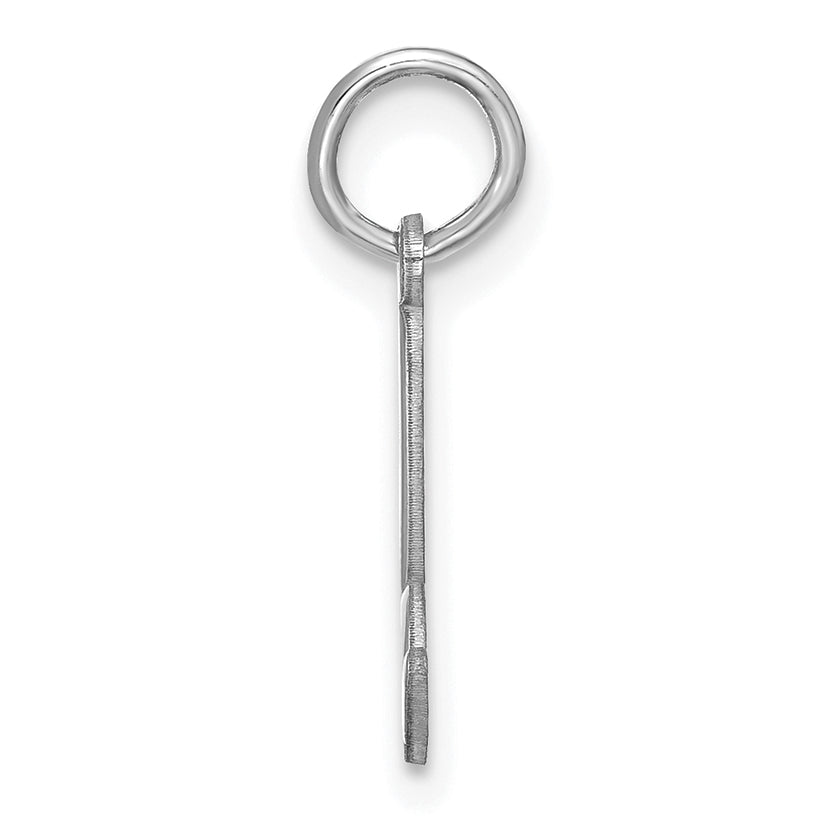 14K Weißgold 14kw Lower Gehäuse Buchstabe B Initiale Charm
