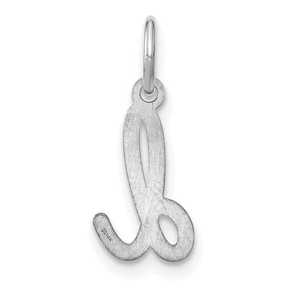 14K Weißgold 14kw Lower Gehäuse Buchstabe D Initiale Charm