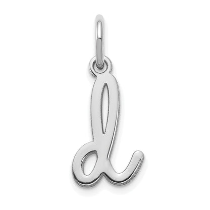 14K Weißgold 14kw Lower Gehäuse Buchstabe D Initiale Charm